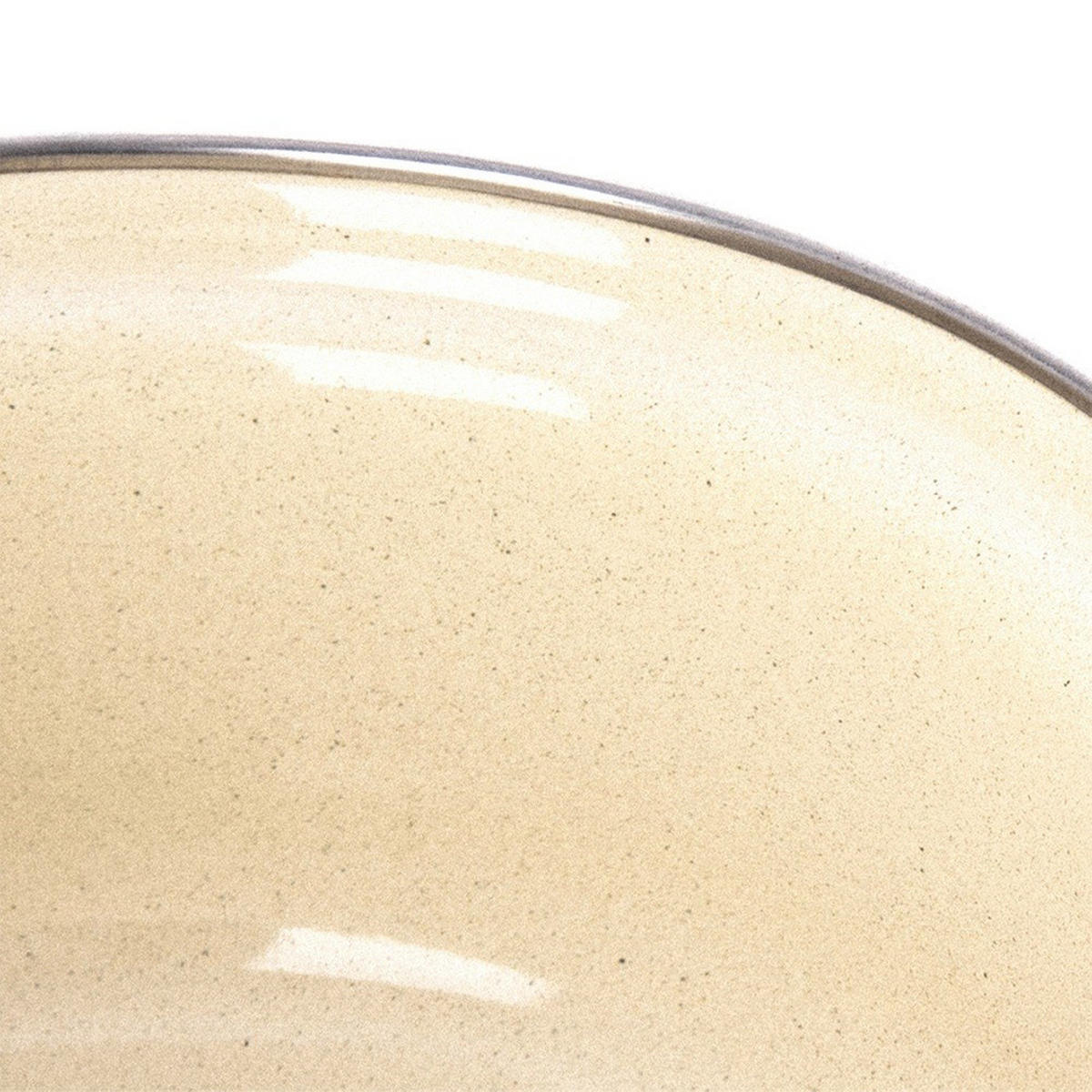 EMAILLIERTOPF Brown mit Griffen braun - Braun, Metall (26cm) - Orion 