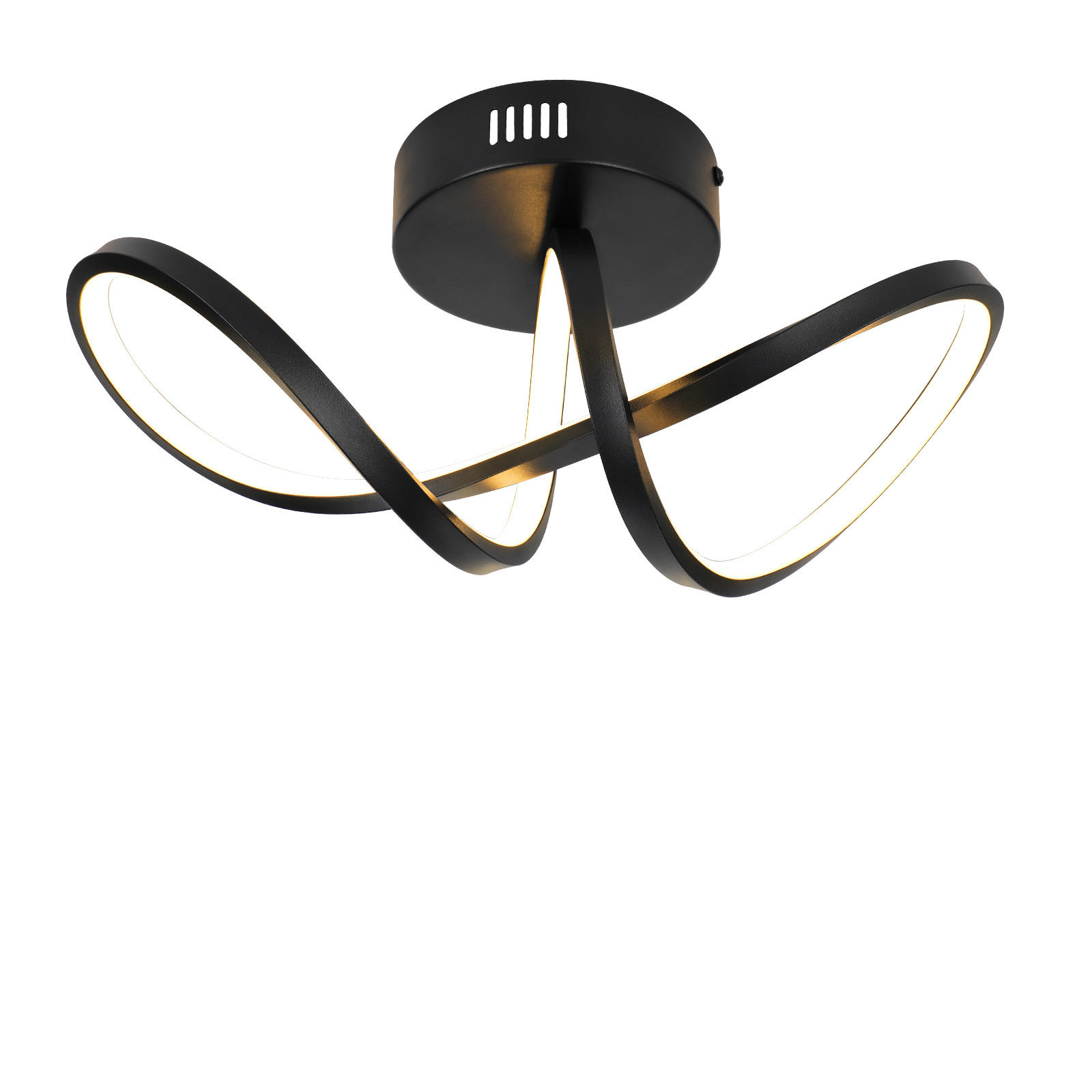 LED-DECKENLEUCHTE Marburg 34/14.5/17 cm - Schwarz, Metall (34/14.5/17cm) - Nettlife