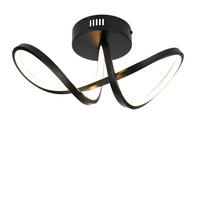 LED-DECKENLEUCHTE Marburg 34/14.5/17 cm - Schwarz, Metall (34/14.5/17cm) - Nettlife