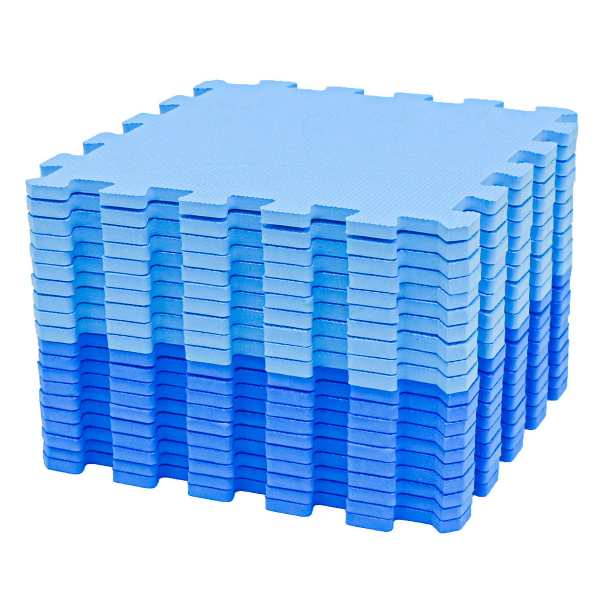 SPIELMATTE ab Null - 180/90/1 cm Puzzlematte Blau - Blau, Kunststoff (30/30cm) - Littletom