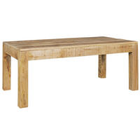 COUCHTISCH RIMA rustikaler Kaffeetisch - Braun, Holz (110/60/47cm) - tinkaro