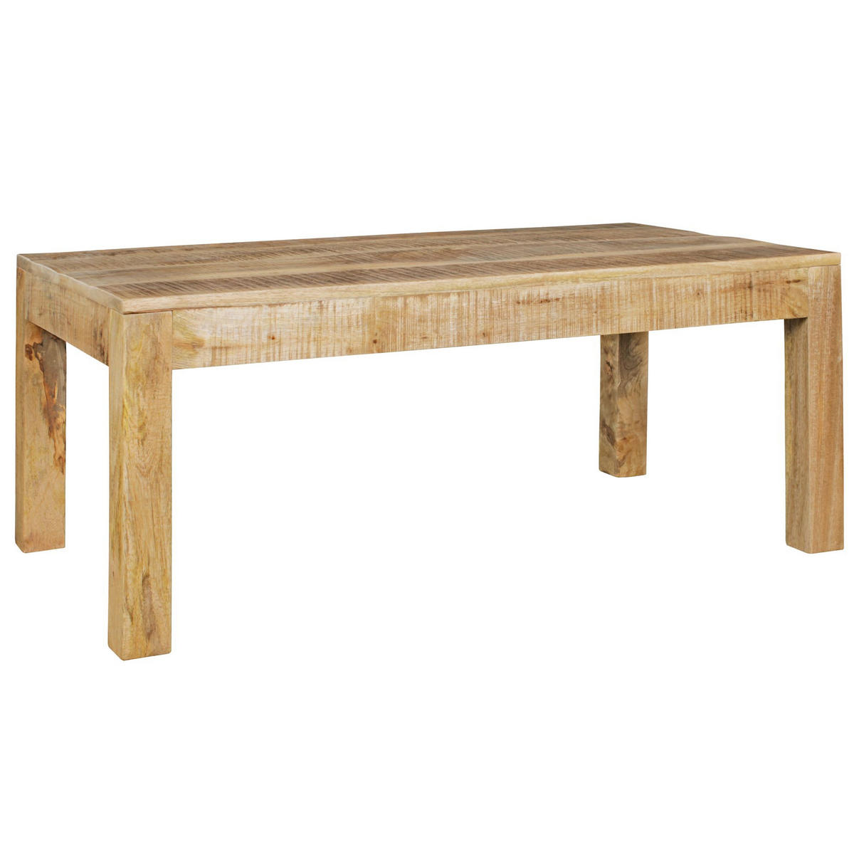 COUCHTISCH RIMA rustikaler Kaffeetisch - Braun, Holz (110/60/47cm) - tinkaro