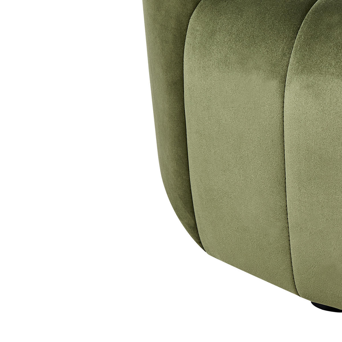 SESSEL Samtstoff dunkelgrün Malung - Grün, Textil (79/67/79cm) - Beliani