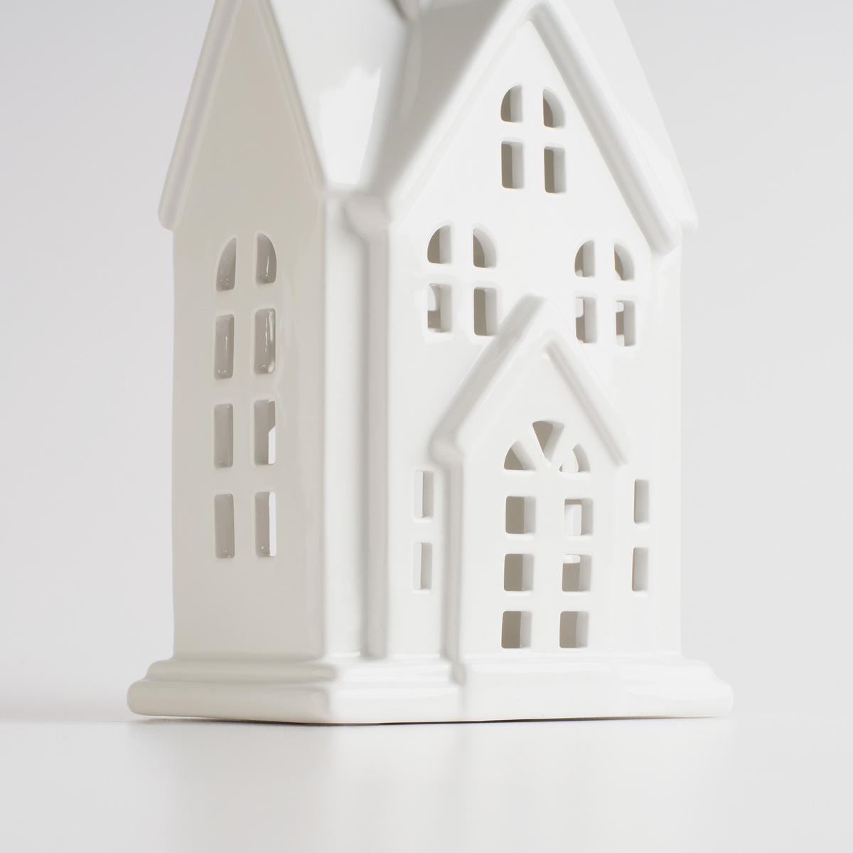 KERZENSTÄNDER Hauso, Weiß, 37 x 11.5 x 16 cm, Dekorative Weihnachtsdeko - Weiß, Keramik (11.5/37/16cm) - home&you