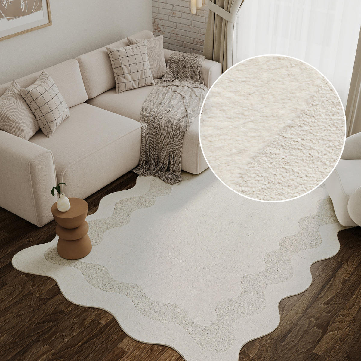 TEPPICH TERRA Creme 300/400 cm - Creme, Textil (300/400cm) - Tapiso