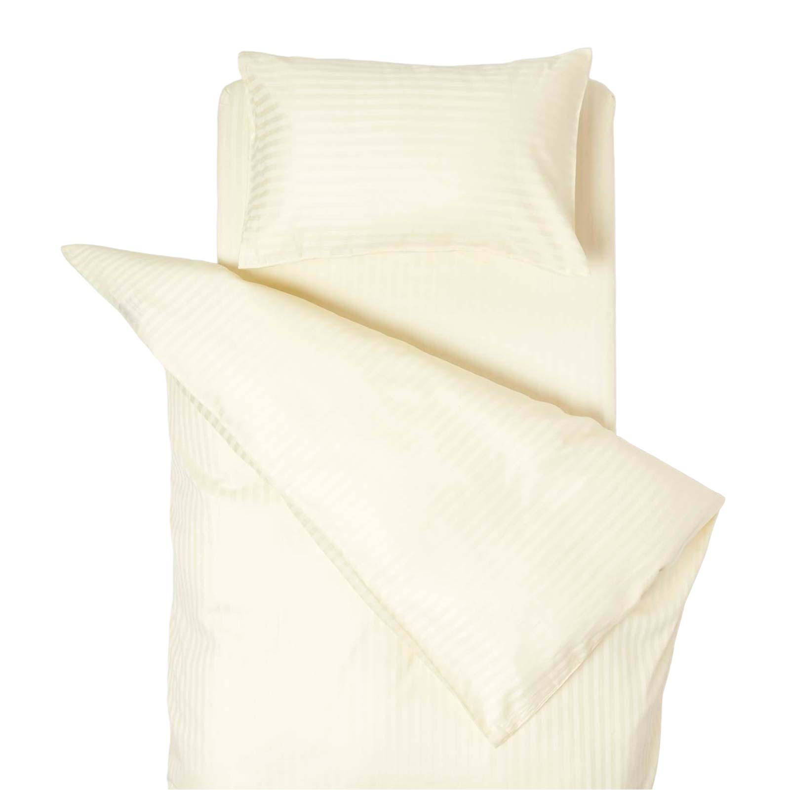 KINDERBETTWÄSCHE DAMAST - Creme, Textil (120/150cm) - Homescapes