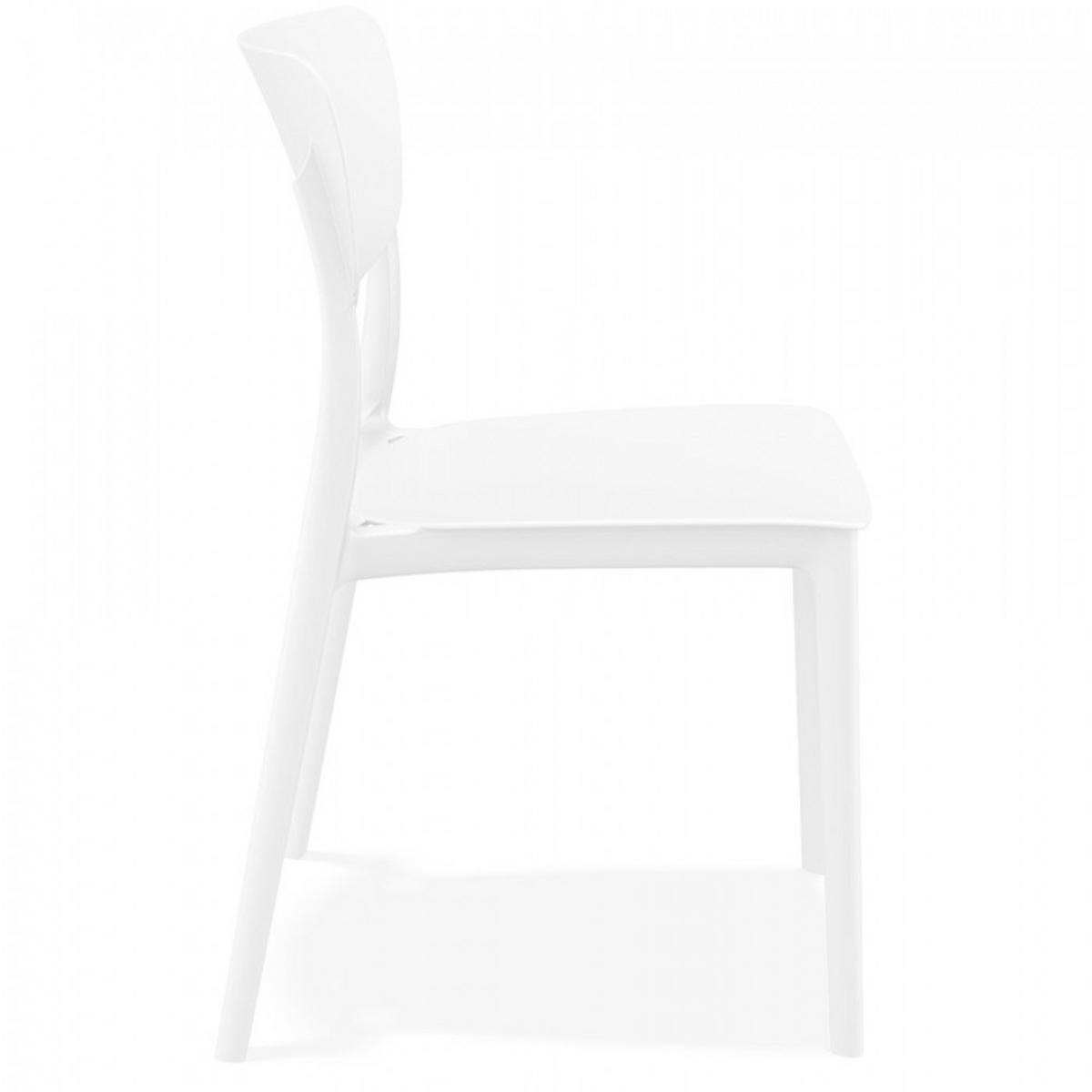 STUHL Weiß 45x82x53cm - Weiß, Kunststoff (45/82/53cm) - AlterEgo
