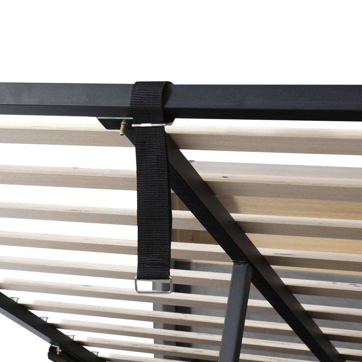 ČALÚNENÁ posteľ z zamatu 90x200 cm sivá s hydraulickým úložným priestorom, LED osvetlením a USB-C - sivá, textil (90/200cm) - Modfu