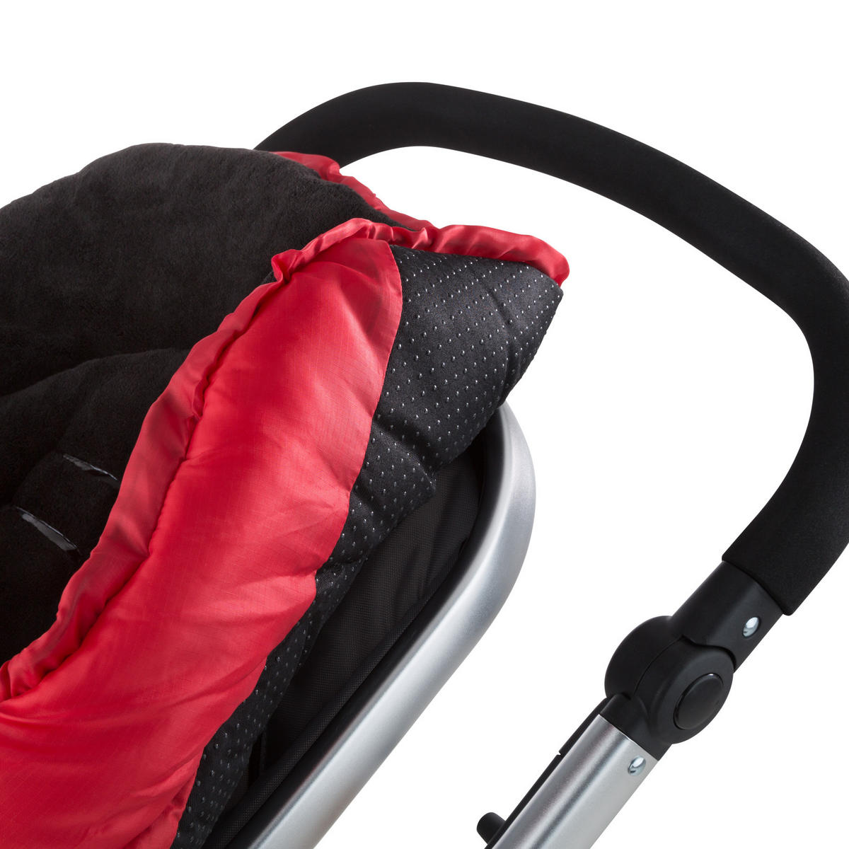 FUSSSACK ,waschbar, 97 x 47 cm,rot - Rot, Textil (47/3/97cm) - tectake