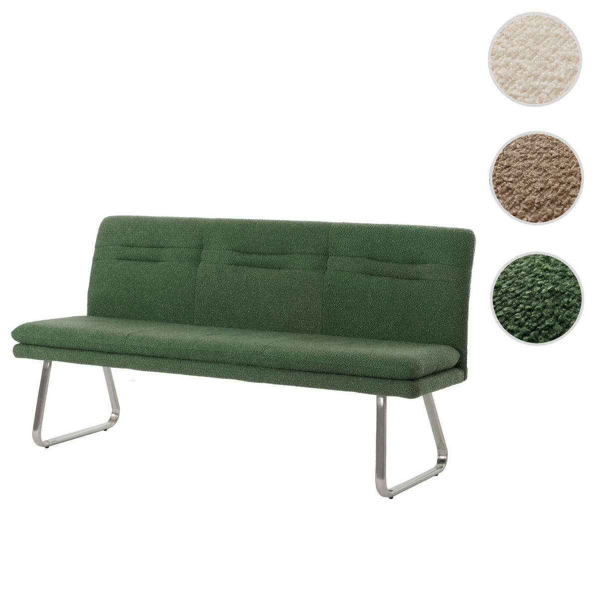 SITZBANK Grün - Grün, Textil (180/93/58cm) - MCW