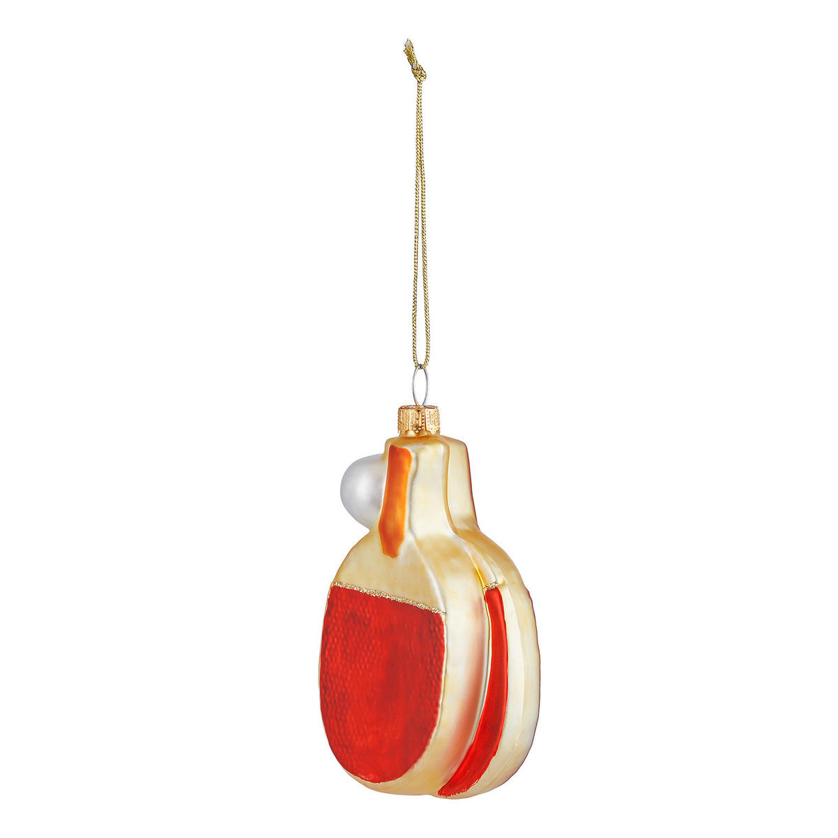 BAUMANHÄNGER Hang On Tischtennis - Rot, Glas (3/10/6cm) - Butlers