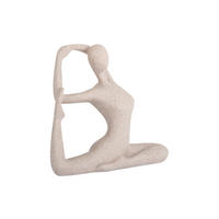 BILD Statue Yoga Bow Grau 20/6/19 cm - Grau, Kunststoff (6/19/20cm) - Present Time