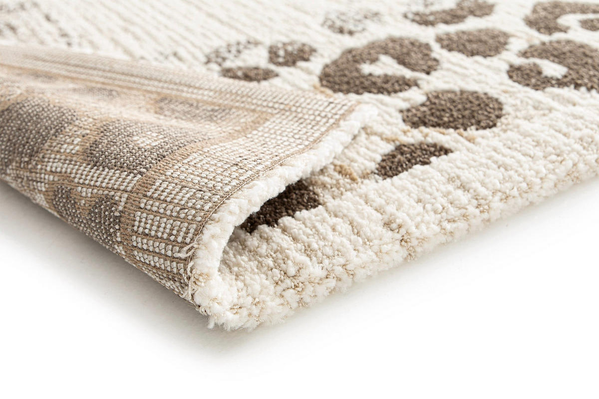 TEPPICH, Weicher mit Leoparden-Design beige - Beige, Textil (120/170cm) - AFK Living