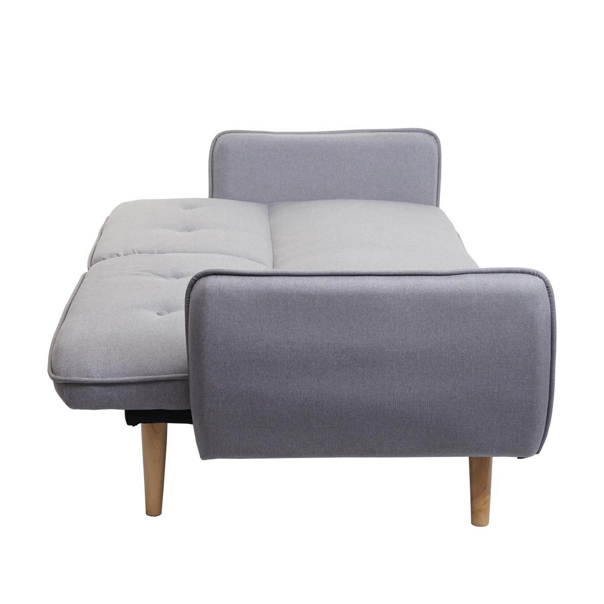 SCHLAFSOFA Grau - Grau, Textil (185/78/85cm) - MCW