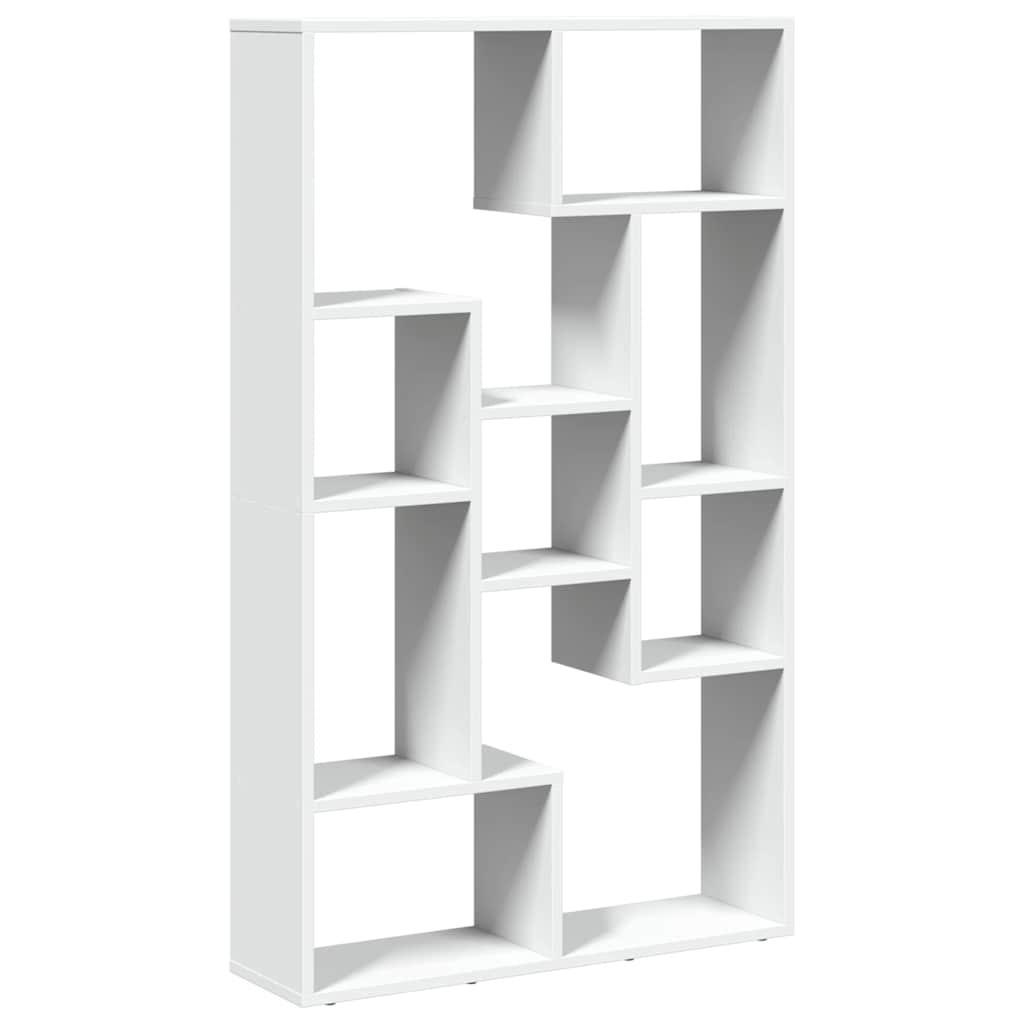 vidaXL Bücherregal Weiß 72x120x20 cm