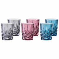 STAMPER VINTAGE COLORS Noblesse bunt 55 ml 6er Set - Multicolor, Glas (0.055L) - Nachtmann
