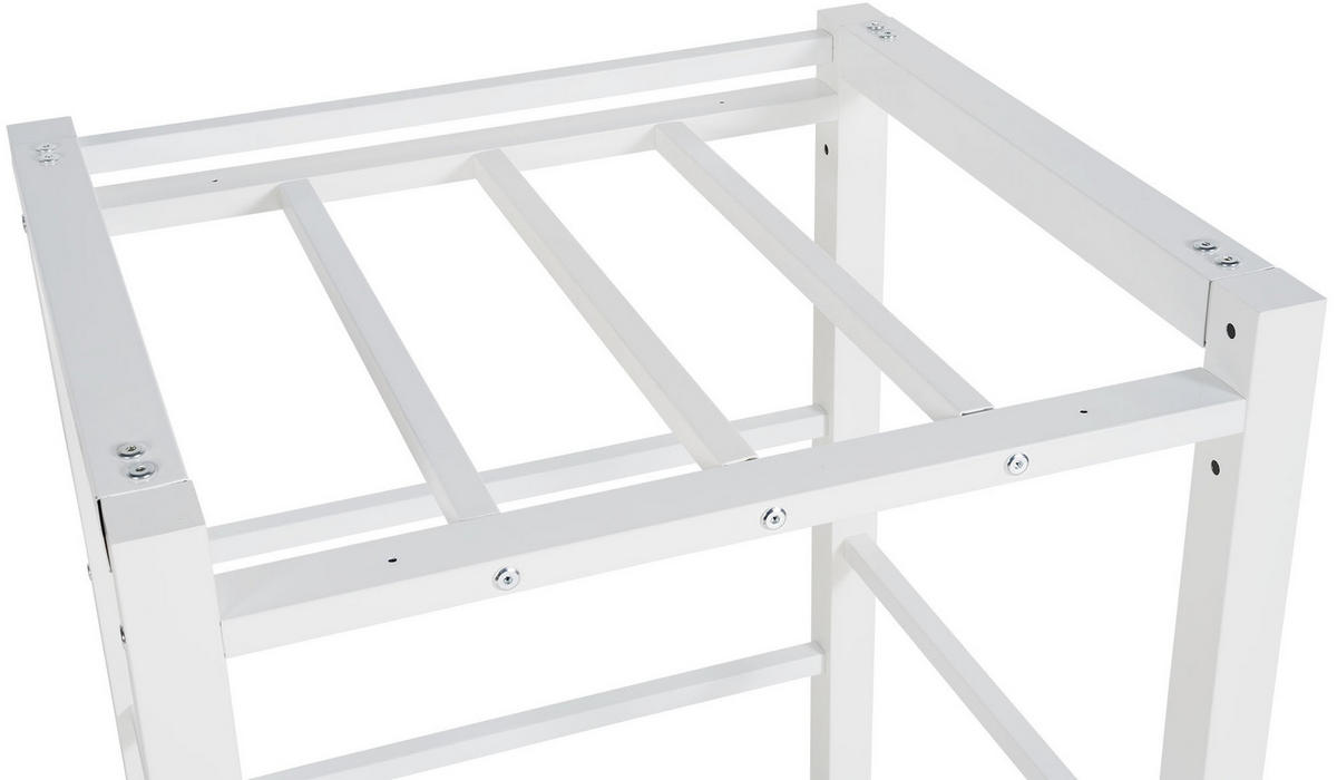WASCHMASCHINENGESTELL KAMED Stahl 105x75x62 cm Weiß - Weiß, Metall (75/105/62cm) - DELUKE