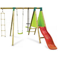 KLETTERGERÜST AUS HOLZ kida Braun - Dunkelbraun, Holz (250/100/300cm) - Habitat Garten