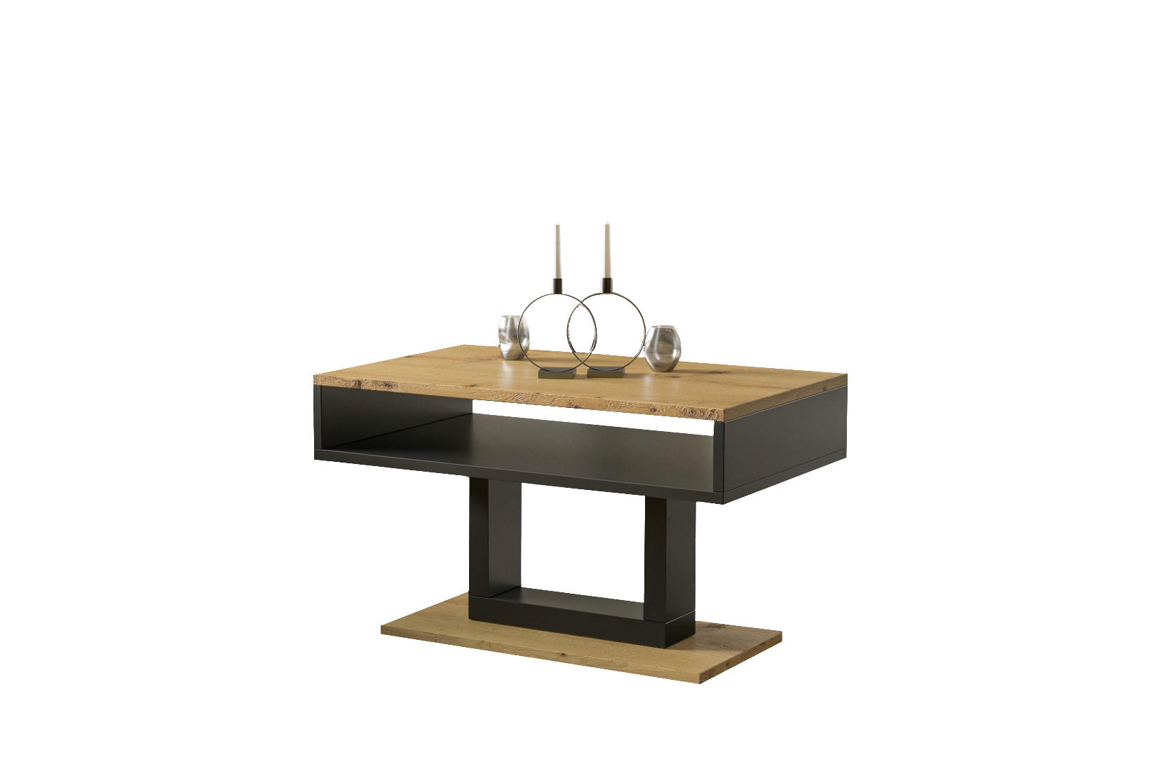 Endo-Moebel Couchtisch Eiche Artisan 60x58x100 cm