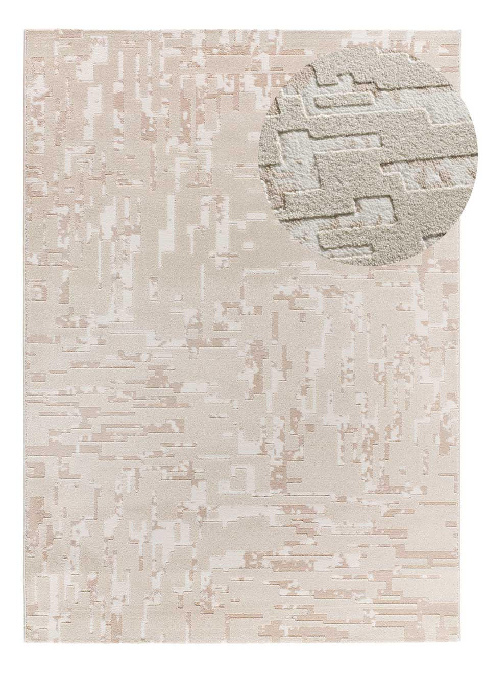 WEBTEPPICH creme Baresa 133/190 cm - Beige/Creme, Naturmaterialien/Textil (133/190cm) - Atticgo