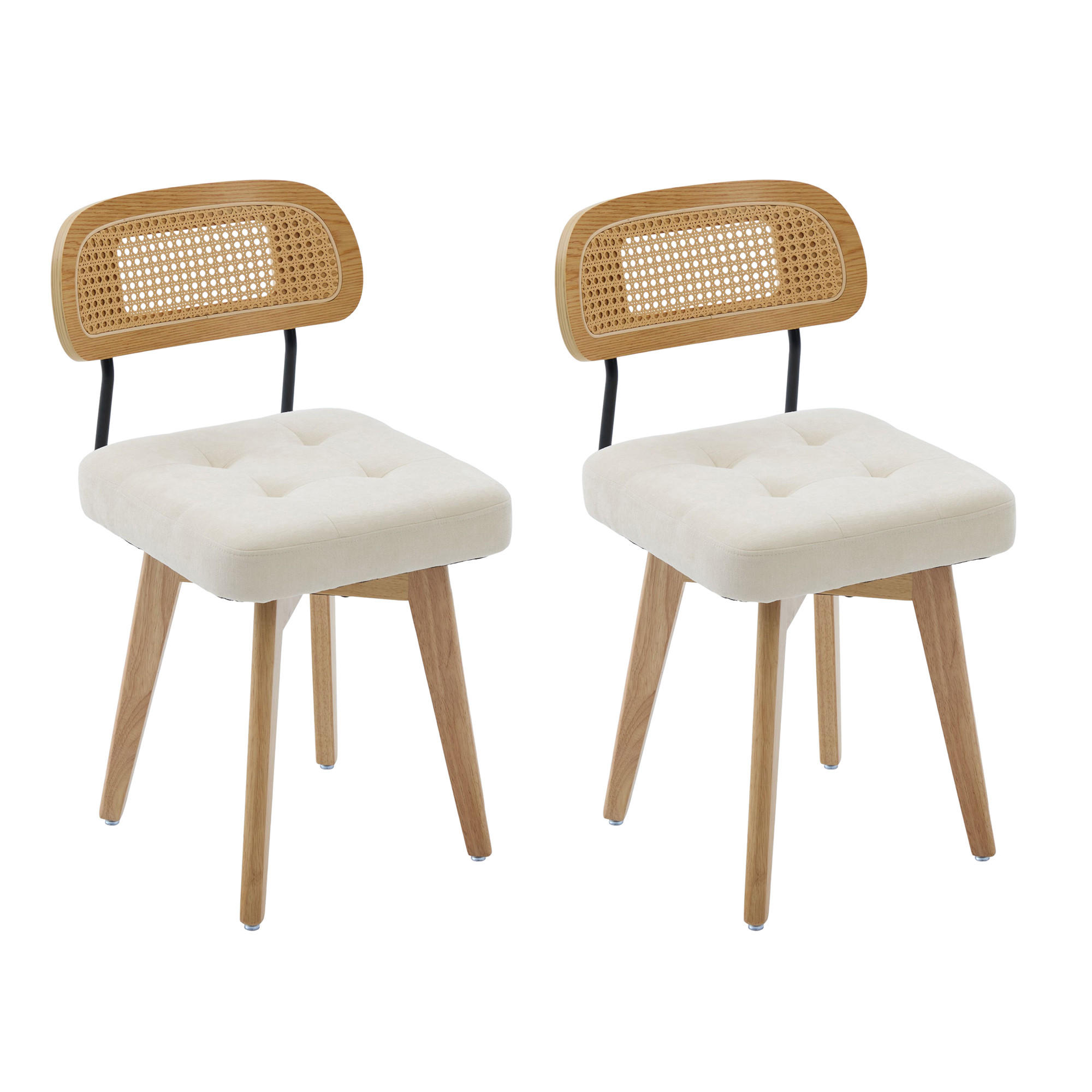 ComfortXL Stuhl-Set Beige 50x77x43 cm