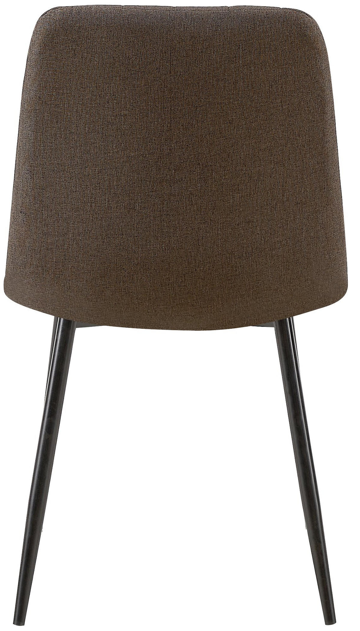 STUHL Stoff Braun - Schwarz/Braun, Textil/Metall (45/88/53cm) - CLP