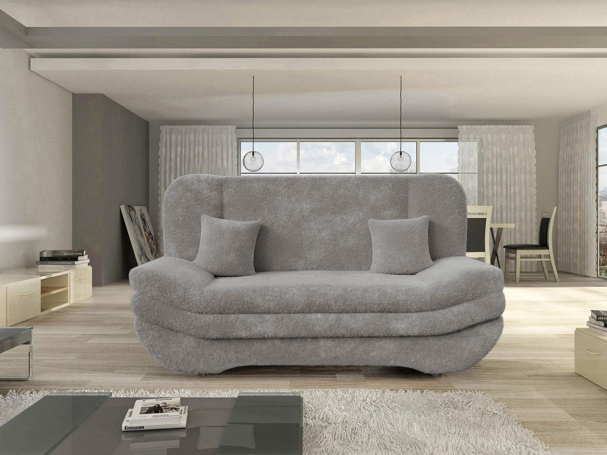 SCHLAFSOFA Weronika - Greige/Schwarz, Holz/Kunststoff (200/95/90cm) - MIRJAN24