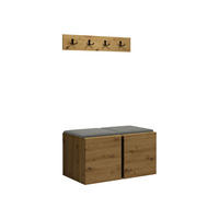 MOBILIER PENTRU HOL Orion VI - stejar Artisan/gri, material plastic/compozit lemnos (84/42/46cm) - MIRJAN24
