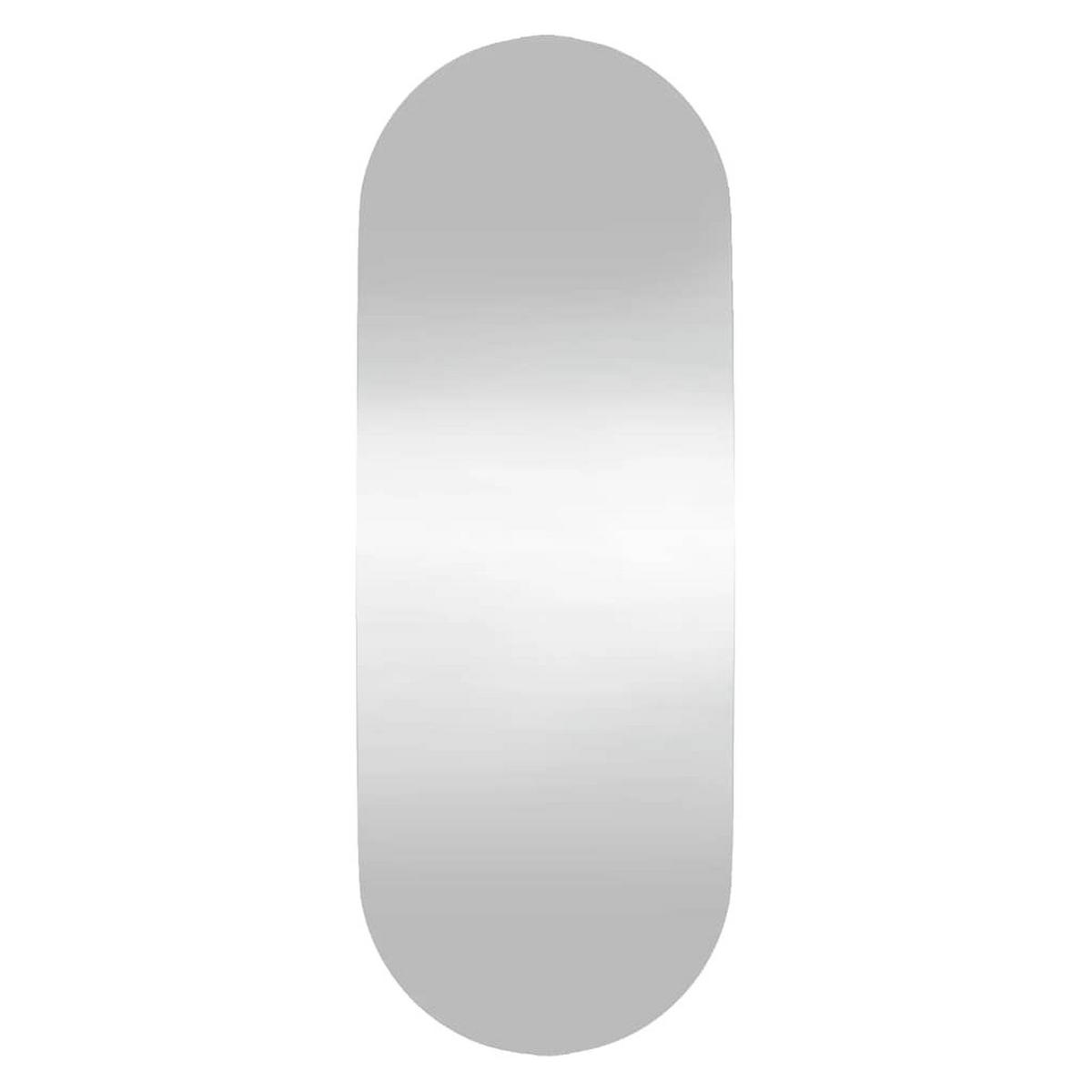 WANDSPIEGEL 15x40 cm Glas Oval - Silberfarben, Glas (15/40/40cm) - furnicato