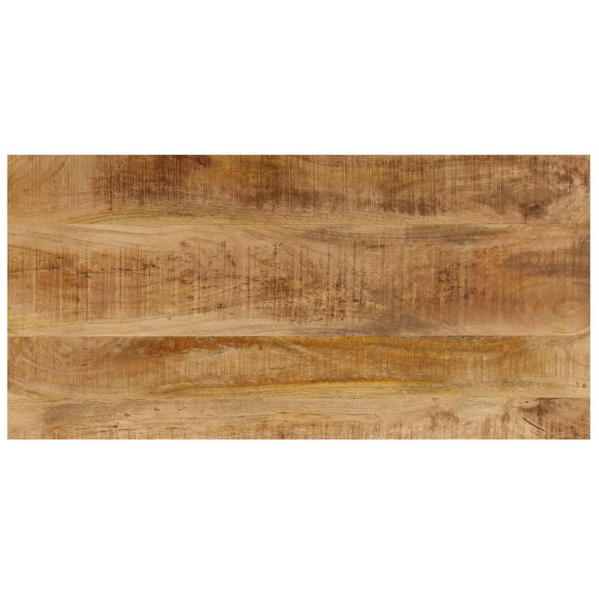 COUCHTISCH 100x50x35 cm Massivholz Mango und Stahl - Braun, Holzwerkstoff (100/50/35cm) - furnicato