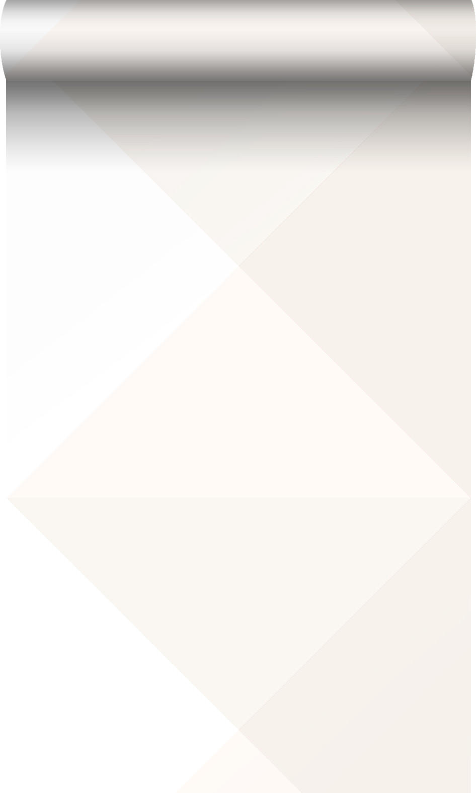 TAPETE große Dreiecke 53 cm x 10.05 m - Beige, Papier (53/0.1cm) - Origin Wallcoverings