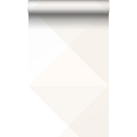 TAPETE große Dreiecke 53 cm x 10.05 m - Beige, Papier (53/0.1cm) - Origin Wallcoverings