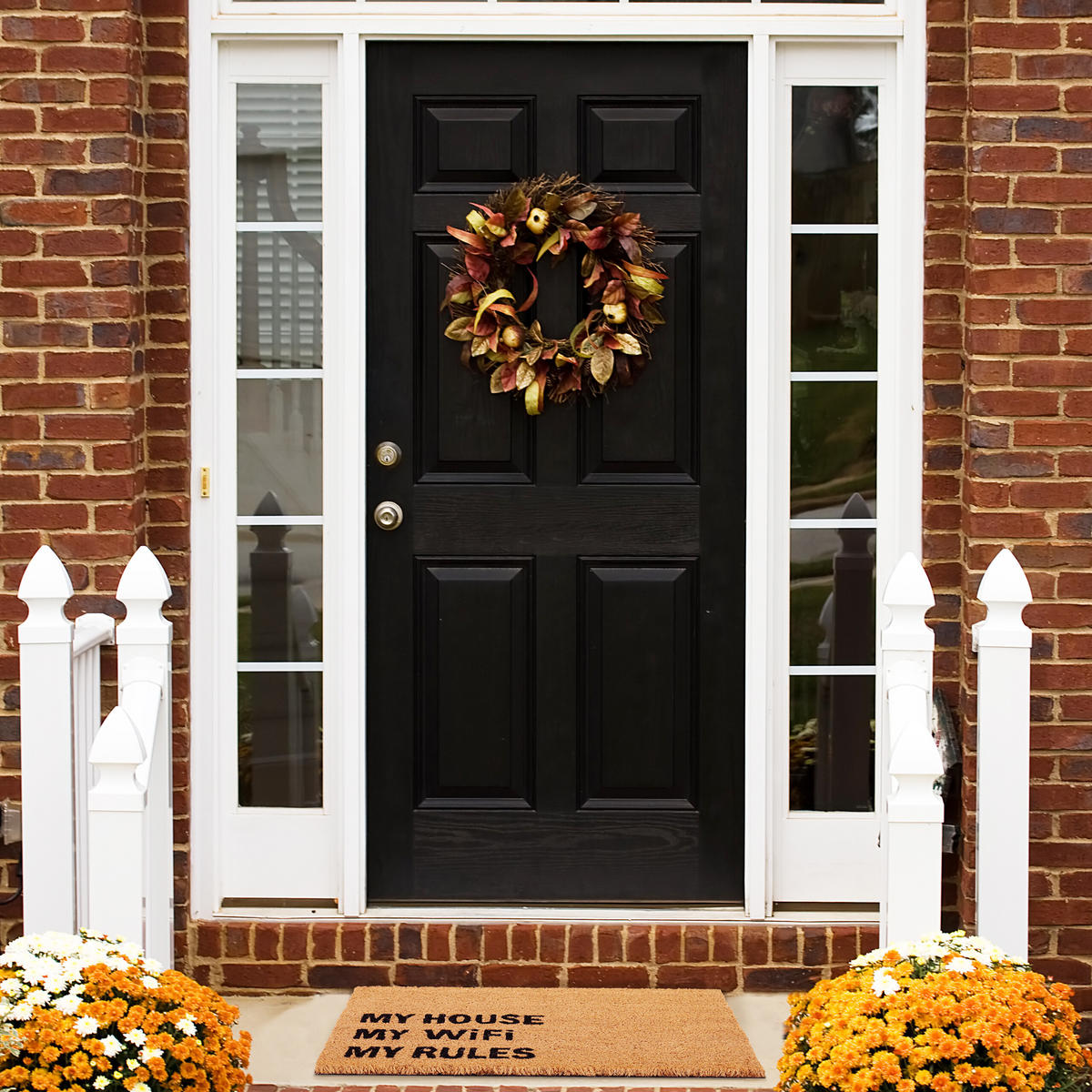 FUßMATTE - Hellbraun, Kunststoff/Textil (60/40cm) - Relaxdays