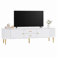TV-ELEMENT mit 2 Schubladen 170 cm MDF Weiß - Weiß, Holzwerkstoff (34/45/170cm) - Beauniv