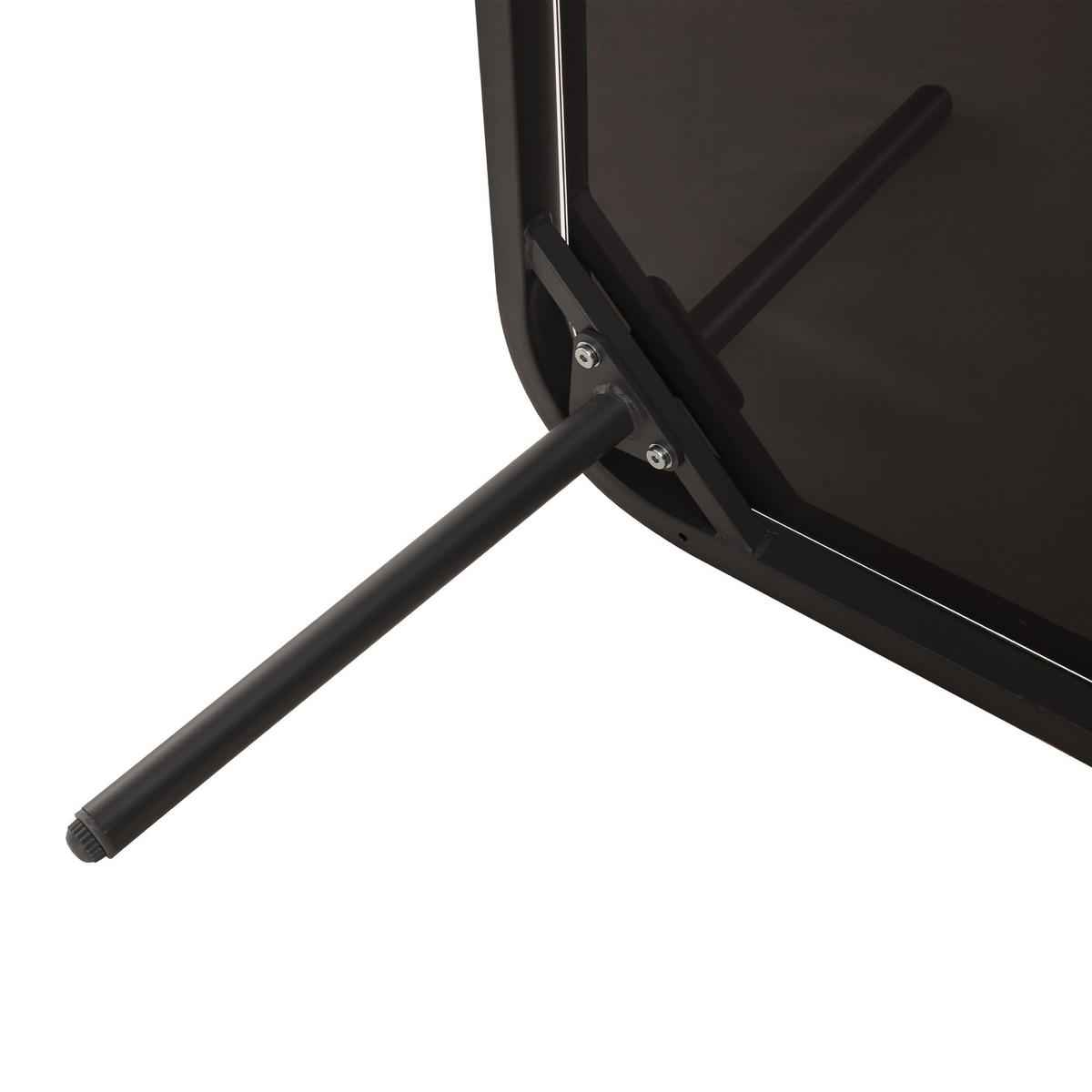 GARTENMÖBEL 120x60x72cm grau aus Eisen für 8 Personen - Grau, Metall - Modfu