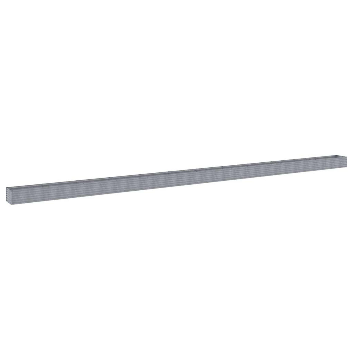 HOCHBEET aus Cortenstahl AKSEL | unten offen | 1152x50x36cm - Braun, Metall (1152/36/50cm) - DELUKE