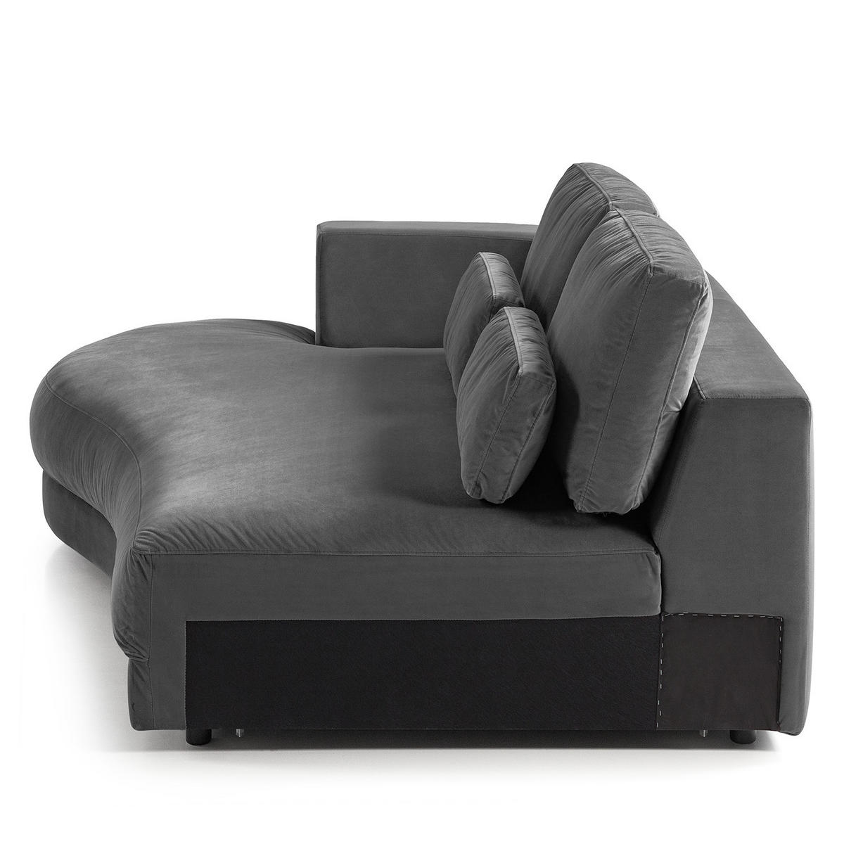 MODULLONGCHAIR - Grau, Textil (194/80/145cm) - home24