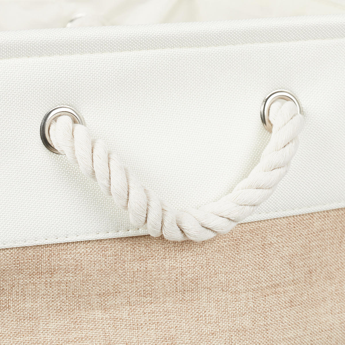 3XAUFBEWAHRUNGSKORB - Multicolor, Textil/Metall (28/28/28cm) - Relaxdays