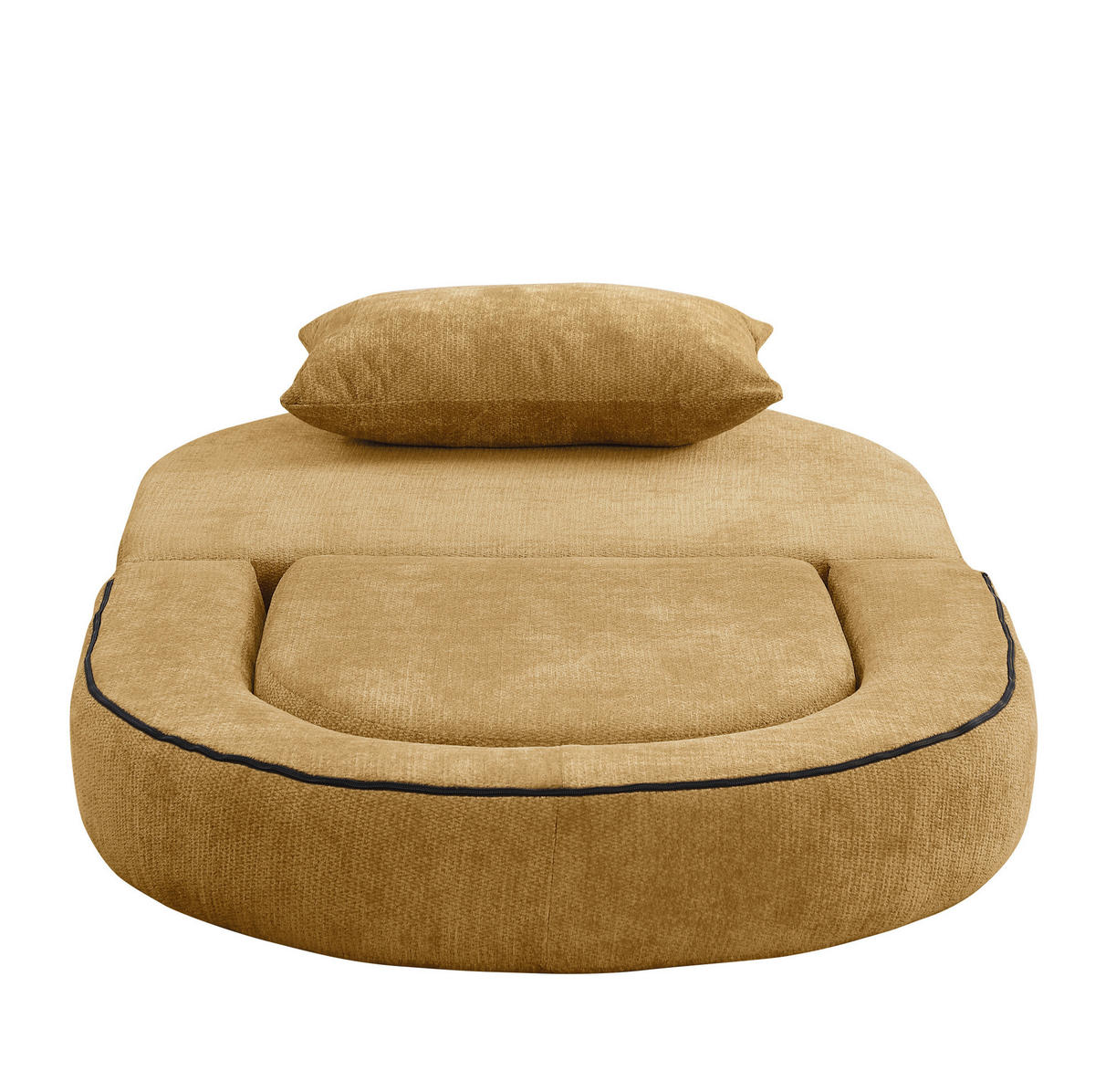 SOFA modulare Wohnlandschaft Chenille Yellow - Gelb, Kunststoff (90/41/101cm) - Meubliv
