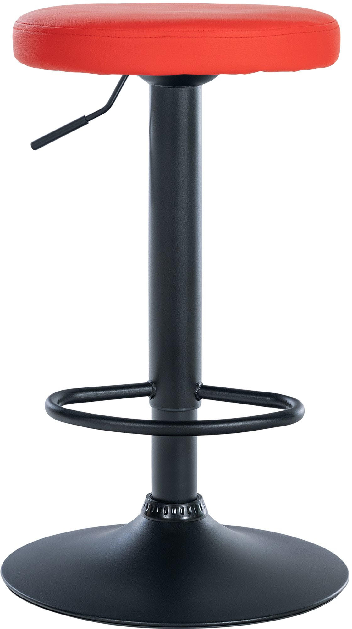 Thumbnail - CLP Barhocker, Rot, Textil, 38.5x60x38.5 cm, Esszimmer, Barmöbel, Barhocker