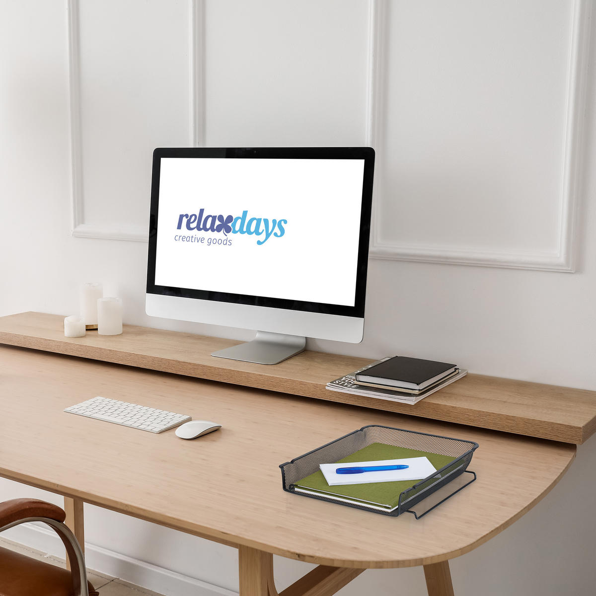 ULOŽENIE dokumentov - čierna, kov (28.5/6.5/34cm) - Relaxdays