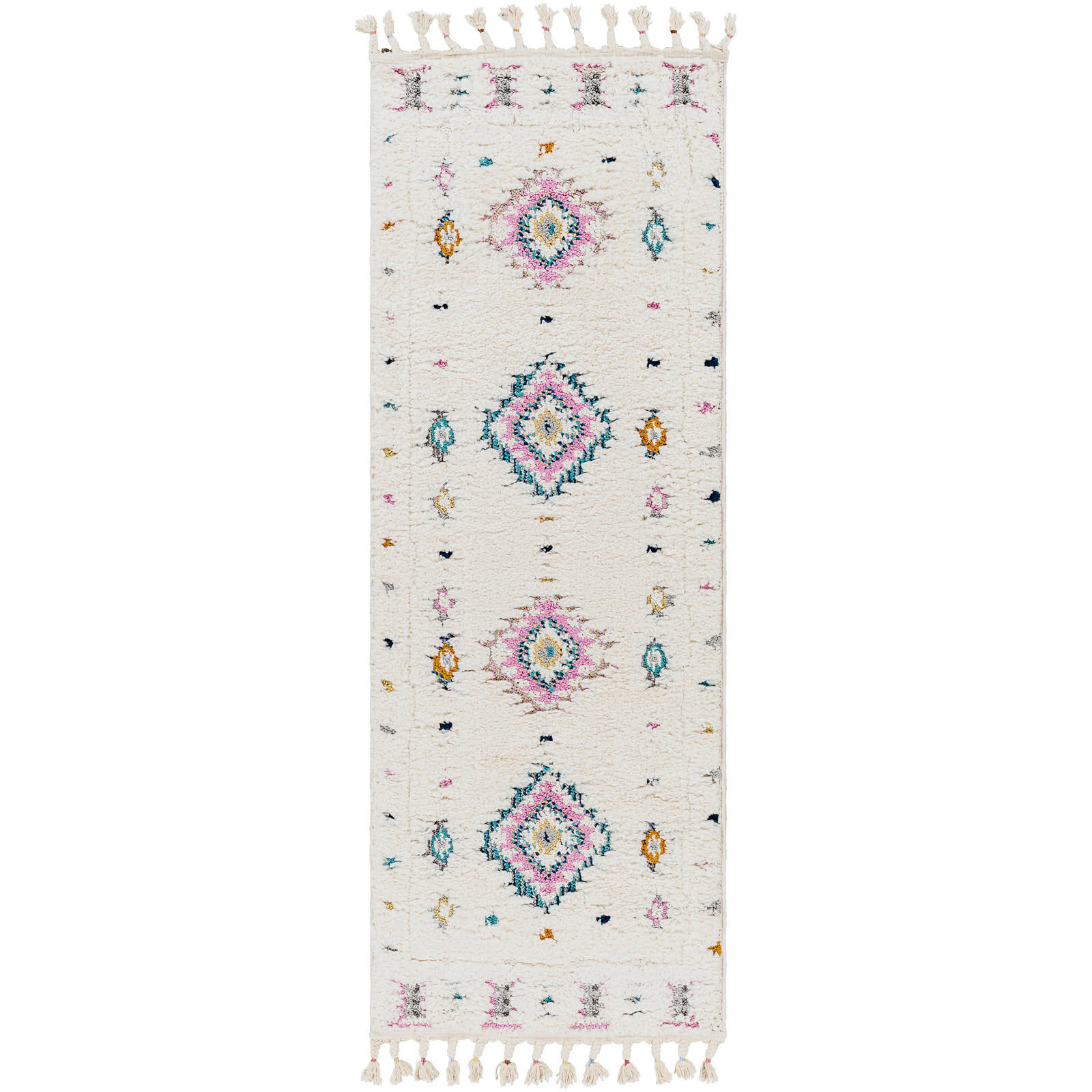 Livabliss Hochflorteppich Creme 80x220 cm