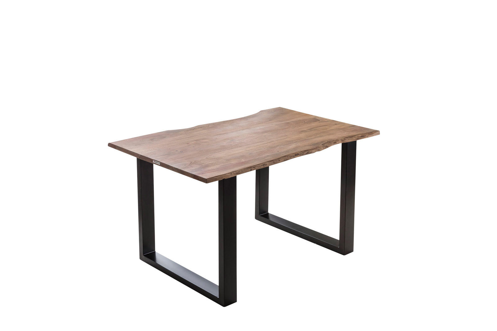 ESSTISCH LAURINA - Beige/Schwarz, Holz/Metall (80/120/77cm) - SAM