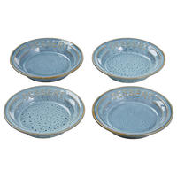 DESSERTTELLER (4er-Set) Portimao - Blau, Keramik (15/15/3cm) - Butlers