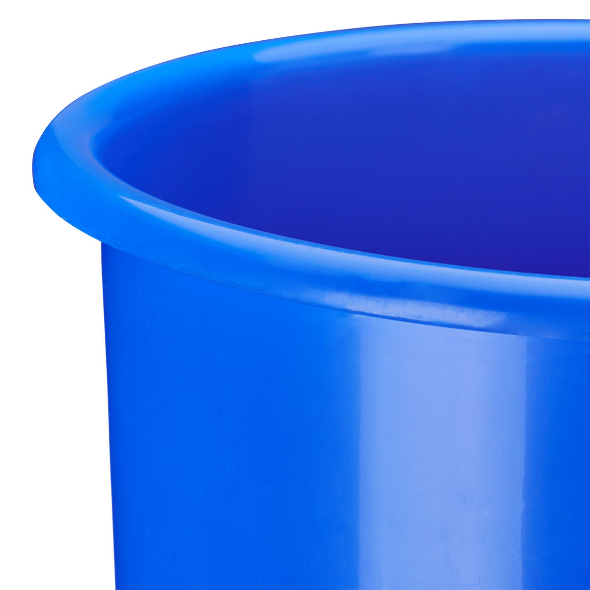 MÜLLEIMER Arbeitsplatte - Blau, Kunststoff/Metall (26.5/30/26.5cm) - Relaxdays