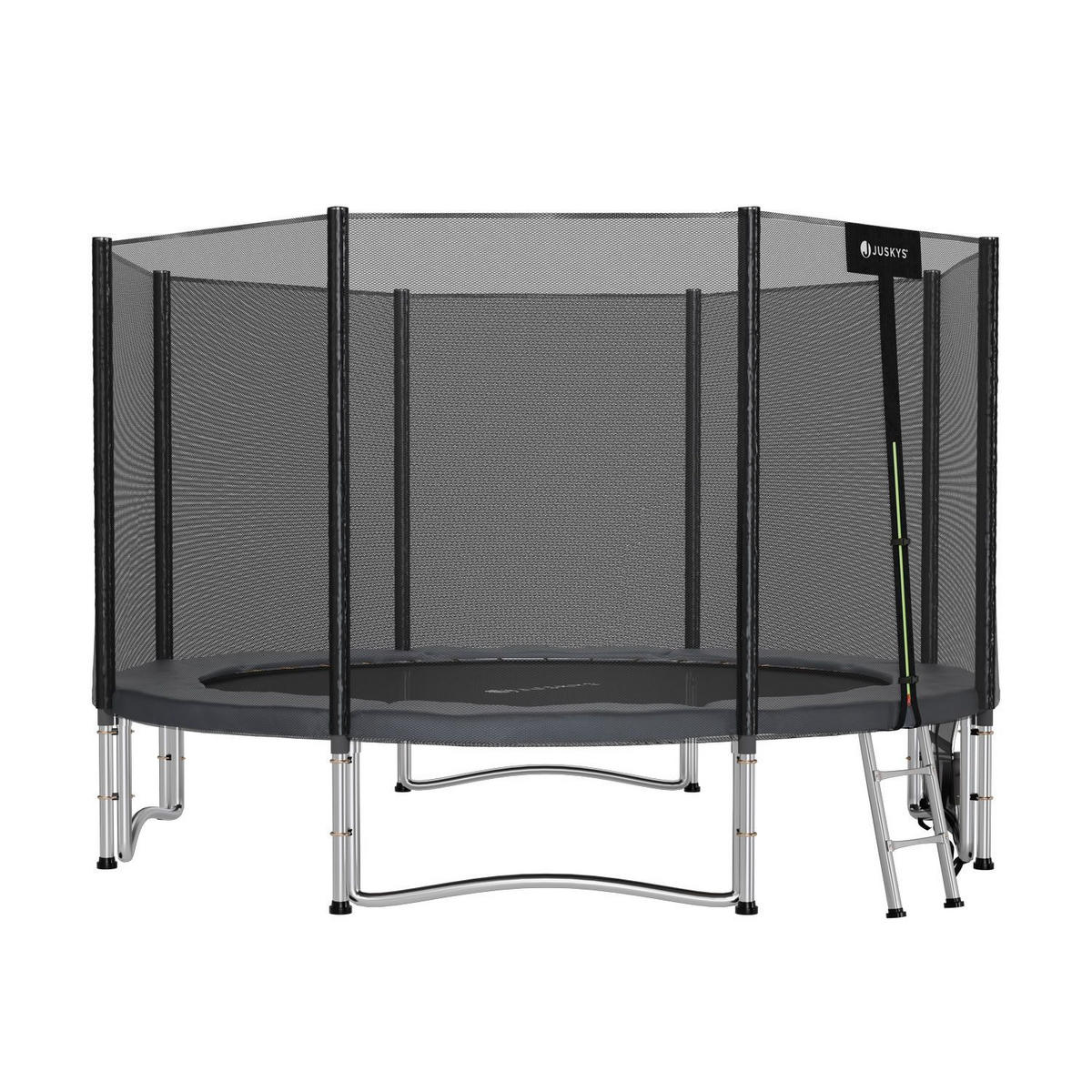 TRAMPOLIN JumpMaster XL 366cm schwarz - Schwarz, Metall (366/366cm) - Juskys