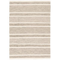 NATUR TEPPICH WOLLE RANA STREIFEN - Creme/Grau, Textil (140/200cm) - Pergamon