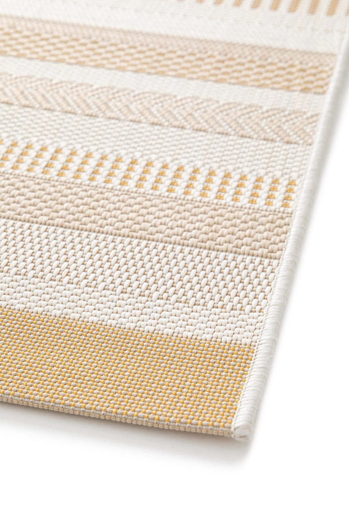 TEPPICH für Innen- und Außenbereich gestreift gelb - Gelb, Textil (160/230cm) - AFK Living