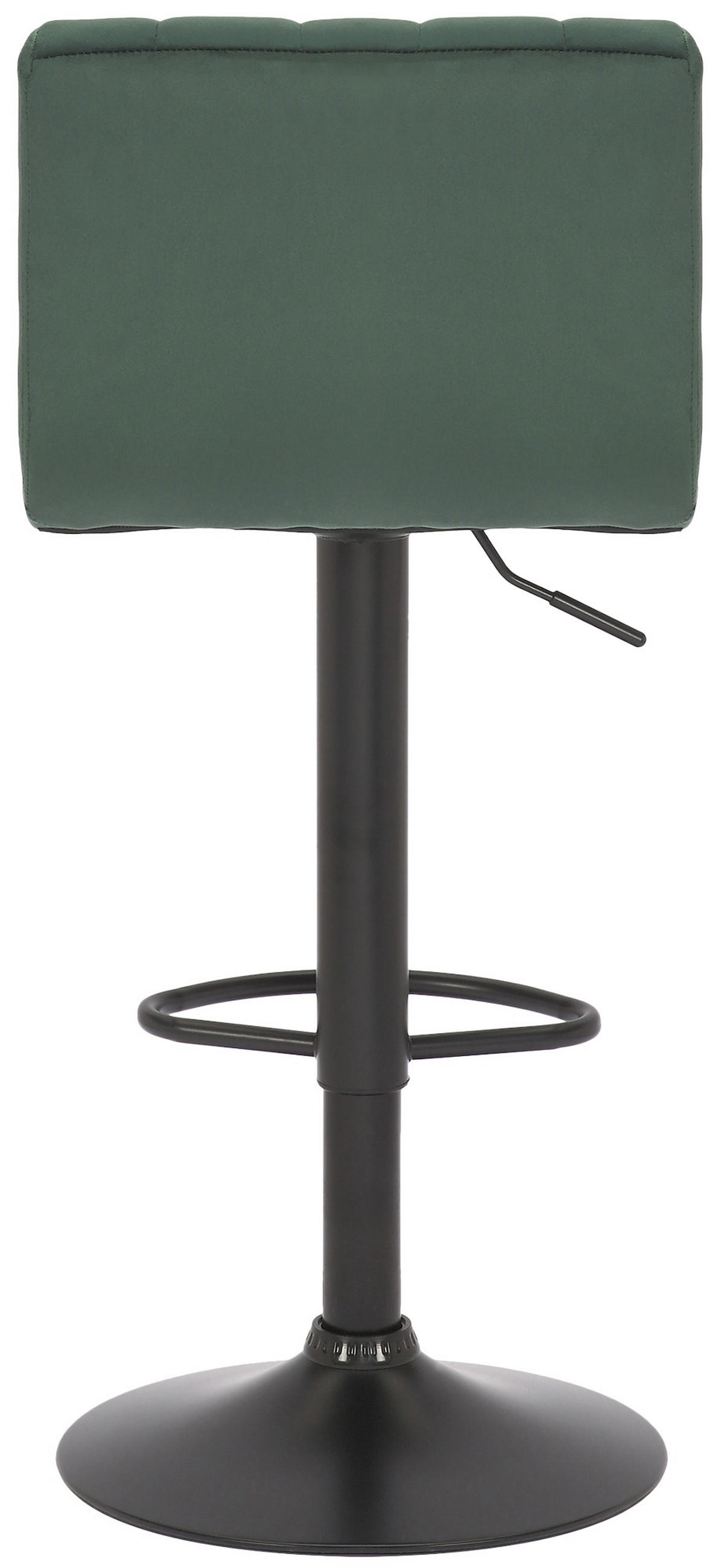 BARHOCKER 2er Set Nubel Samt Grün - Grün, Textil/Metall (41/87/49cm) - DELUKE