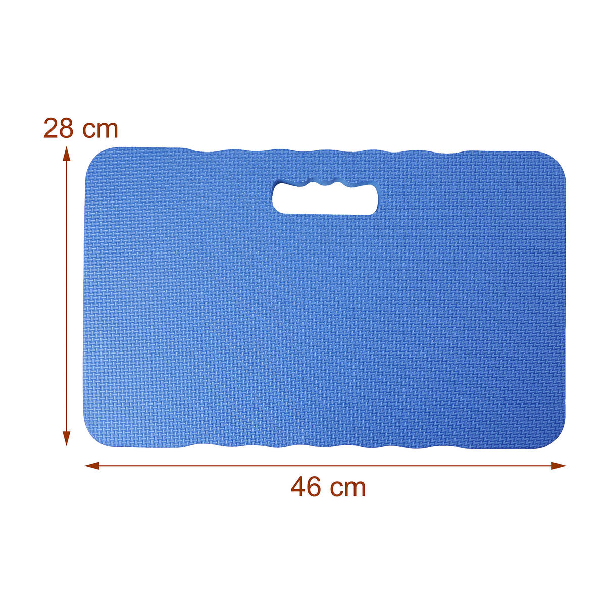 PODLOŽKY na kolená, sada 2 ks - modrá, textil (46/28cm) - Relaxdays